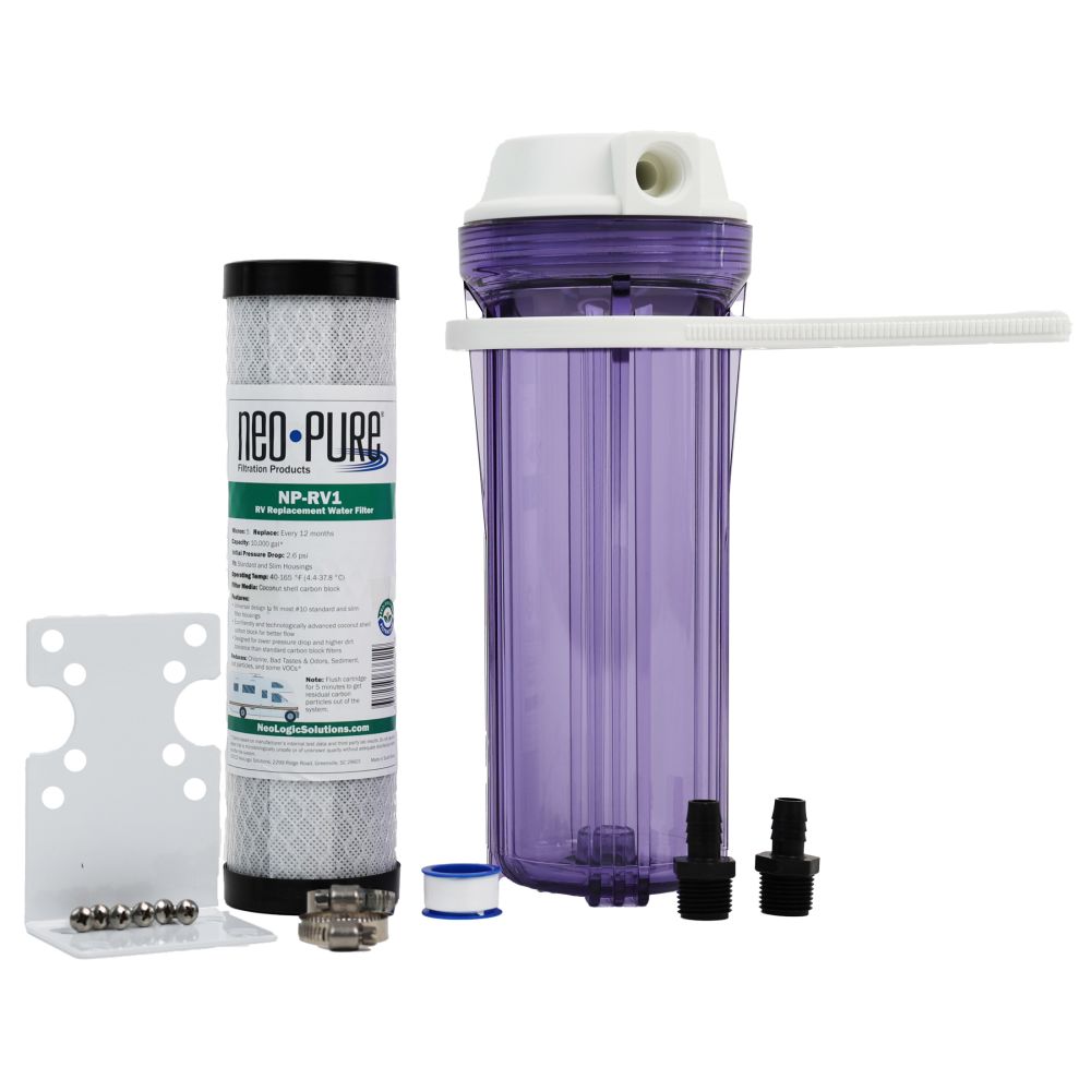 RV Water Filter Kit for RV1 1/2" Clear/White Housing w/ 1/2" CTS Connections,New Products : American Fashion Style Bags On Sale