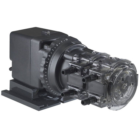 Stenner Double Head Adjustable Output Pump 0.3 - 6.0 GPD #1 Tube 120V [100PSI]