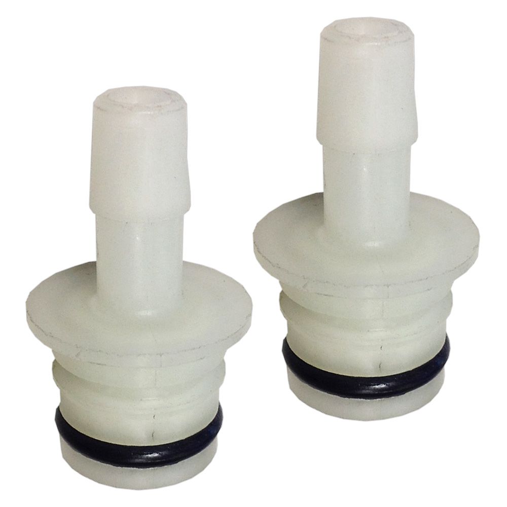 3/4 Quad Port x 10/13mm Hose Barb Straight Fittings [Pair]