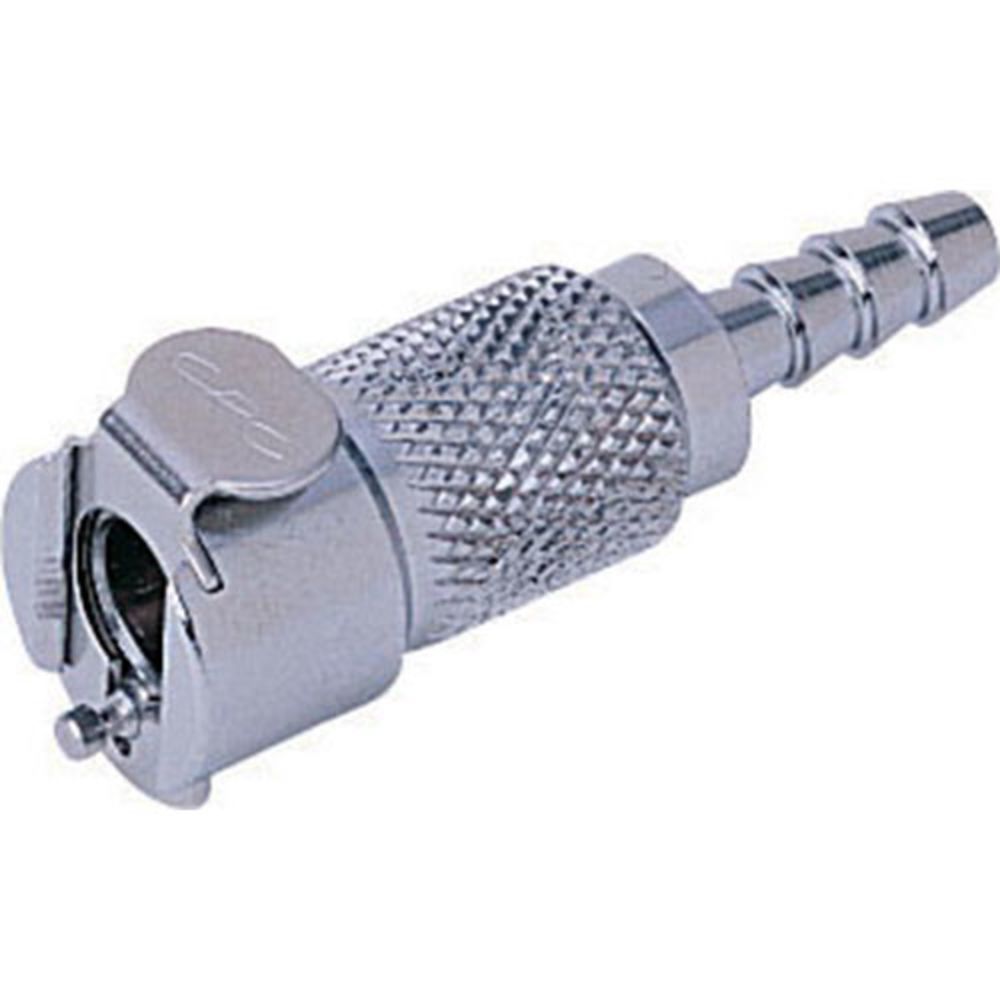 MCD1703V Valved In-Line Hose Barb Coupling Body 3/16" ID Barb FKM [Viton] O-rings