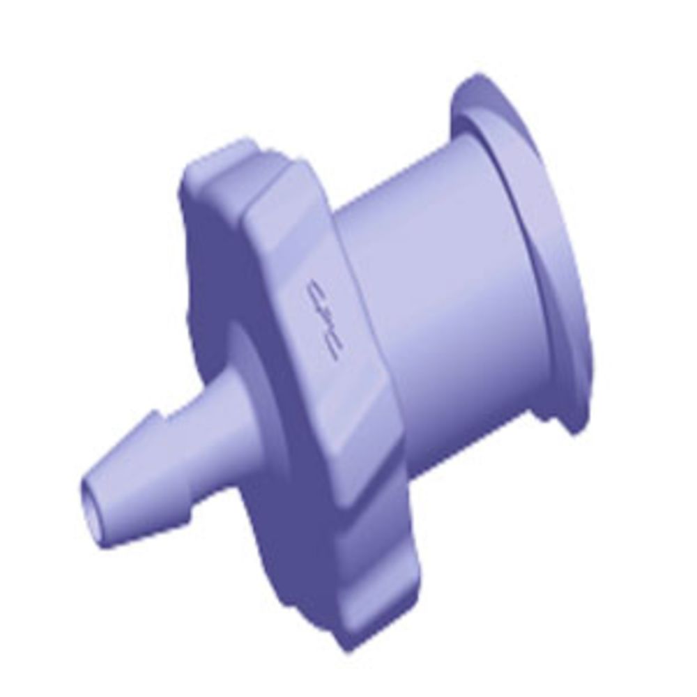 LF3191 Luer Fitting Purple Tint Polycarbonate Female Luer X 3/32 HB