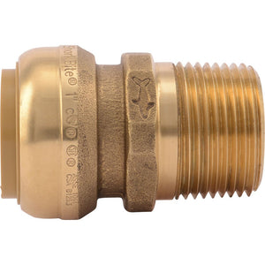 SharkBite® U140LF Lead-Free Brass Push-to-Connect Male Adapter - 1" x 1" MPT