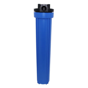 20" Neo-Pure Standard Water Filter Housing Black/Blue without Pressure Relief - 3/4" FPT