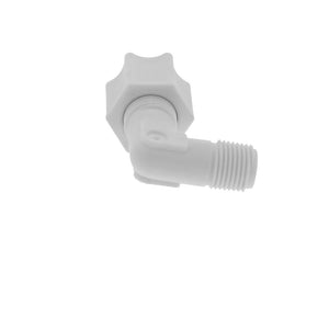 JACO 40-4-2-P-O Polypropylene Male Elbow 1/4 OD Tube x 1/8 MPT