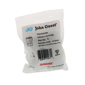 John Guest Female Connector BSP - 22mm x 3/4 BSP