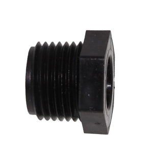Bushing 1/2" MNPT x 1/8" FNPT - Polypropene Black