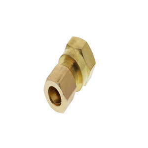 Brass Compression Female Connector 3/8 Compression x 3/8 FPT