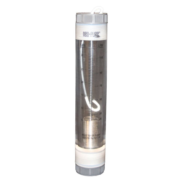 Neo-Pure Inline Flowmeter 5-30GPM 1" FNPT