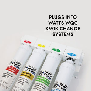 Neo-Pure Kwik Change 13" GAC Carbon Post Filter Replacement For Watts WQCGAC13