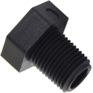Pipe Plug Hex Head - 1/8" MNPT Polypro Black