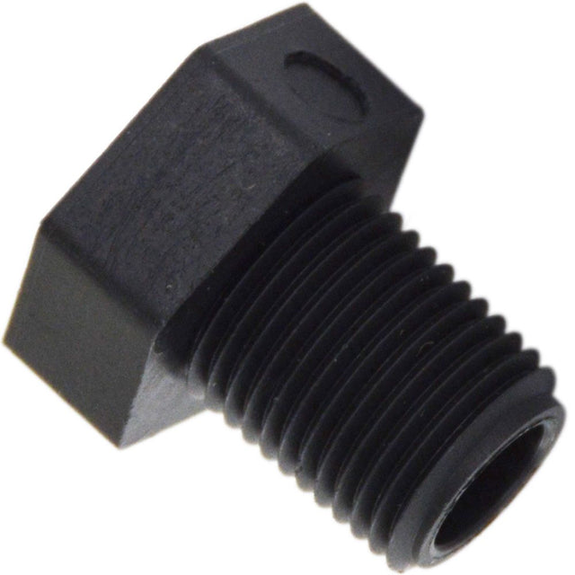 Pipe Plug Hex Head - 1/8" MNPT Polypro Black