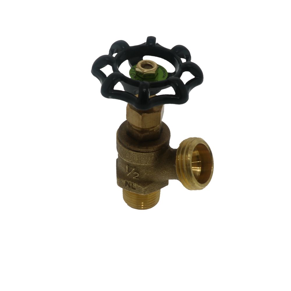 Brass Boiler Drain Full Flow With Stuffing Box Lead-Free 1/2" MIPT x MGHT