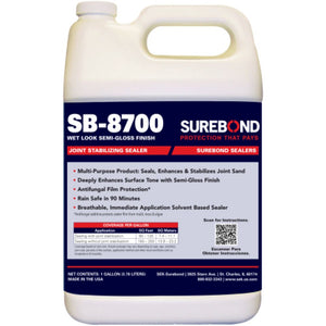 Surebond SB-8700P Wet-Look Joint Stabilizing Solvent Based Sealer with Anti-Fungal 5 Gallon