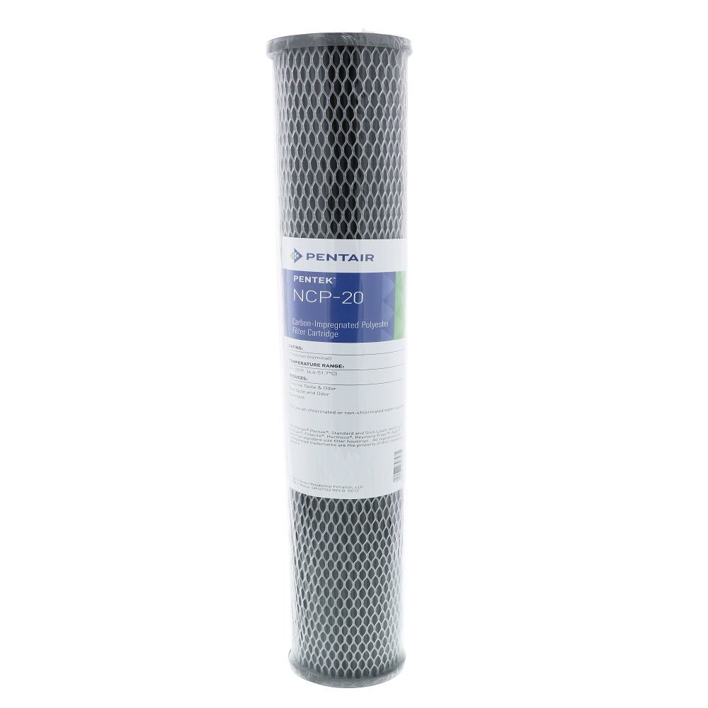 Pentek 155397-43 NCP-20 Carbon Impregnated Non-Cellulose Pleated 10 mic Filter