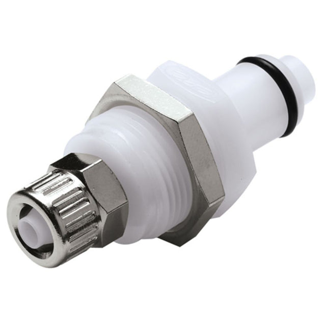 PLCD400M10 Valved Panel Mount 10 MM PTF Coupling Insert 3/8 PTF