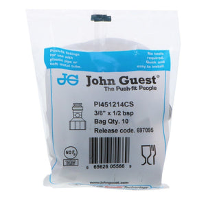 John Guest Female Adapter-Cone End BSPP - 3/8 x 1/2  BSPP