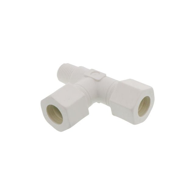 JACO 75-12-8-P-PG Polypropylene Male Run Tee 3/4 OD Tube x 1/2 MPT