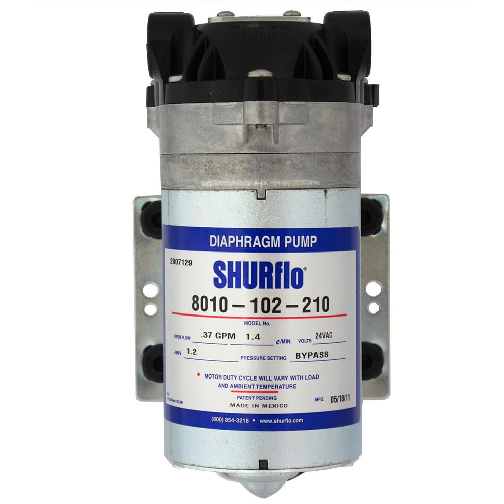 SHURflo 8010-102-210 RO Booster Pump 50 GPD 80 PSI 24V
