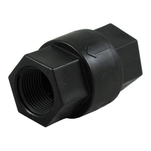 Inline Poppet Check Valve 685 Series PP 1/2" FPT - BUNA