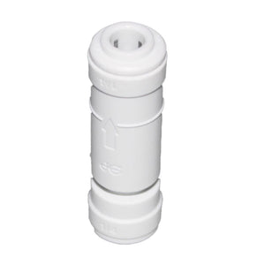 John Guest Check Valve - 1/4" 0.3 psi Crack Pressure White