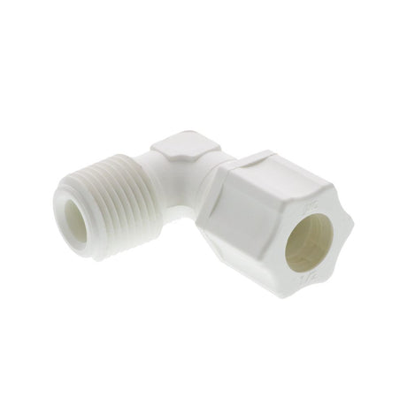 JACO 40-8-8-P-PG Polypropylene Male Elbow 1/2 OD Tube x 1/2 MPT