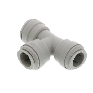White DMfit Union Tee - 1/2" x 1/2" x 1/2" Push-in