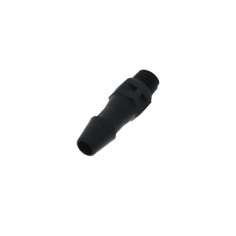 FitQuik Nylon Thread to Tube Straight Fitting Black - 10-32 UNF to 5/32 Hose Barb