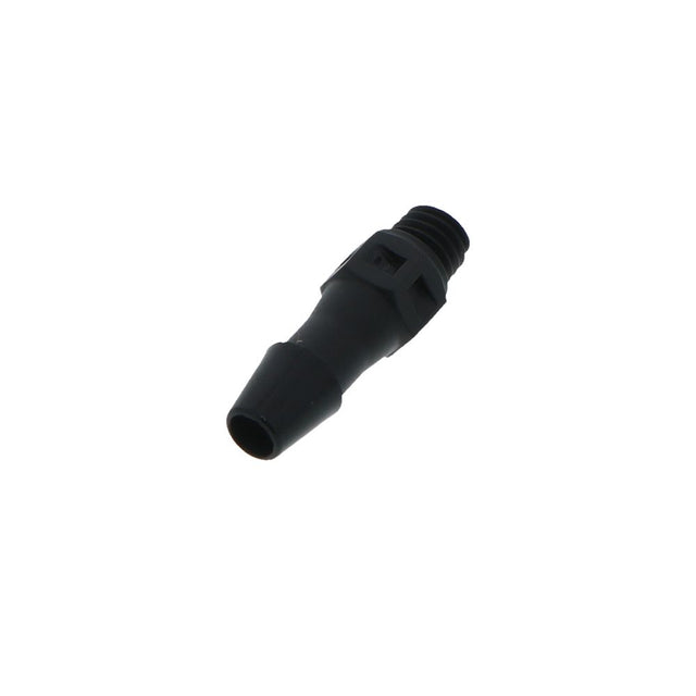 FitQuik Nylon Thread to Tube Straight Fitting Black - 10-32 UNF to 5/32 Hose Barb
