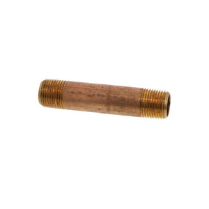 Brass Pipe Nipple Lead-Free 3/8 MIP x 3