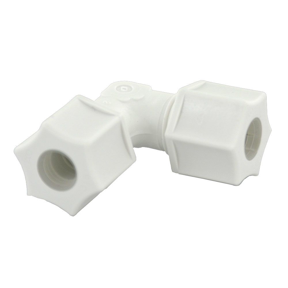 JACO 50-8-N-O Nylon Union Elbow 1/2 OD Tube x 1/2 OD Tube