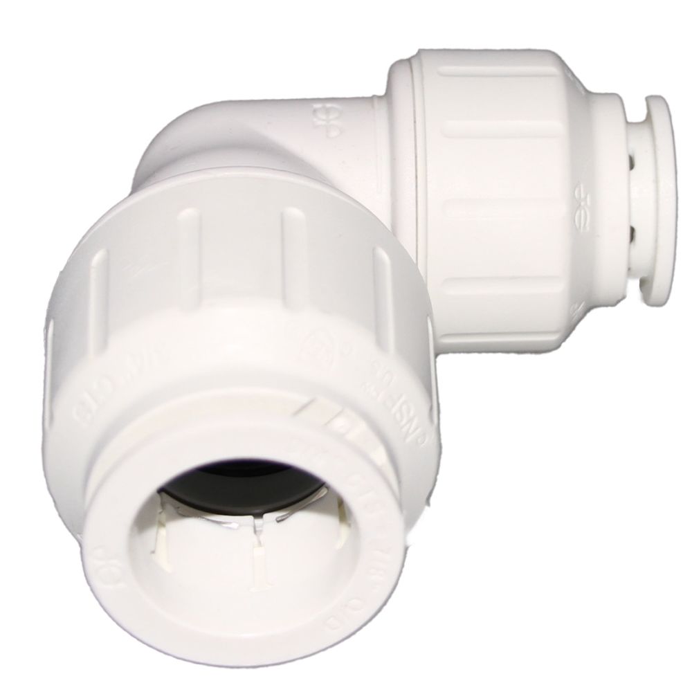 John Guest Reducing Union Elbow - 3/4 CTS x 1/2 CTS