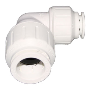 John Guest Reducing Union Elbow - 3/4 CTS x 1/2 CTS