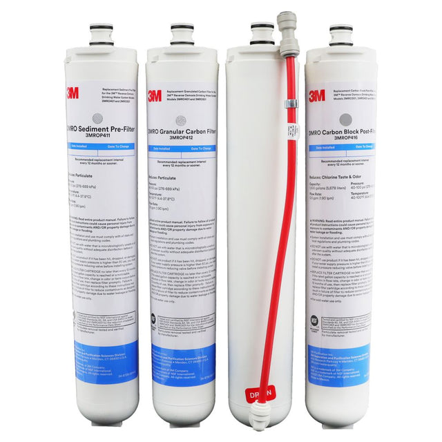 Water Factory Systems SQC4 Replacement Water Filter Kit