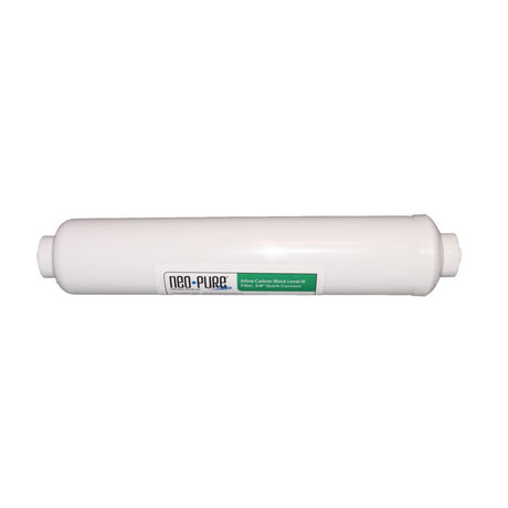 Neo-Pure Inline Carbon Block Level I Filter 1/4" Quick-Connect