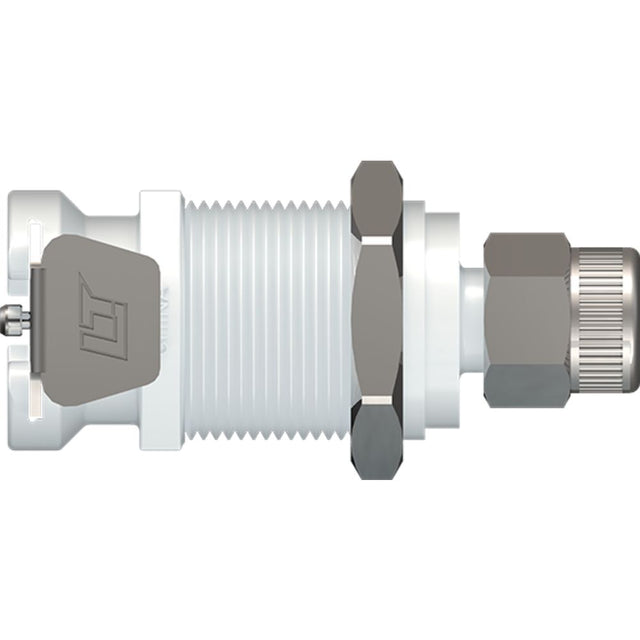 LinkTech 40AC Series Panel Mt. Female, Non-valved, 1/4" PTF, Natural Acetal