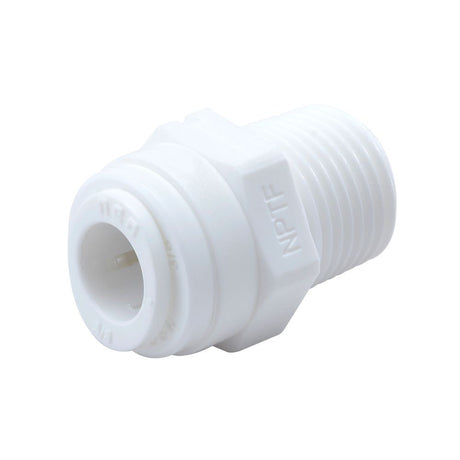 NeoFit - Acetal White Male Connector 1/2" tube x 3/8"BSP[P]