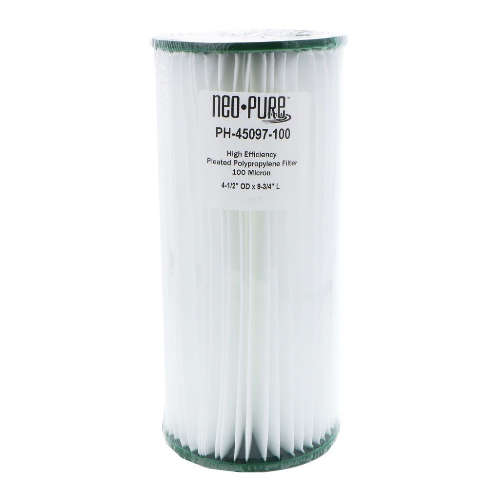 Neo-Pure PH-45097-100 9-3/4" BB High Efficiency Pleated Filter 100 micron