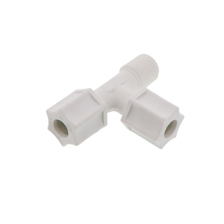 JACO 75-5-4-P-PG Polypropylene Male Run Tee 5/16 OD Tube x 1/4 MPT