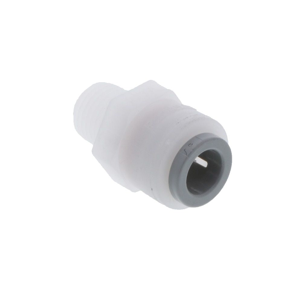 Kynar PVDF Male Connector - 3/8 x 1/4 NPTF