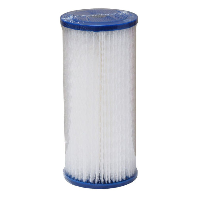 Harmsco® PP-BB-10-1 10" Calypso Blue Poly-Pleat Filter 1 mic ABS