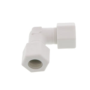 JACO 50-10-P-PG Polypropylene Union Elbow 5/8 OD Tube x 5/8 OD Tube