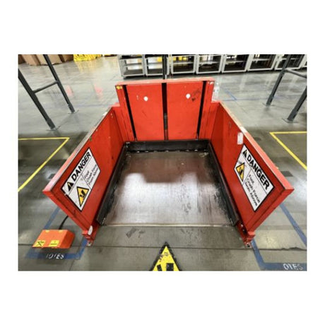 Used Pallet Lift Table 2,500 LB Load Capacity w/ Foot Switch Controller