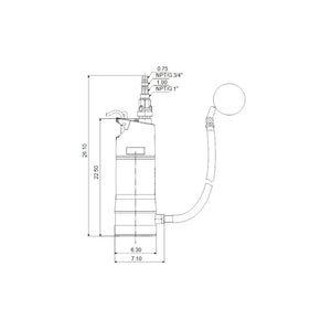 Grundfos Submersible SBA3-45-AW 92713162