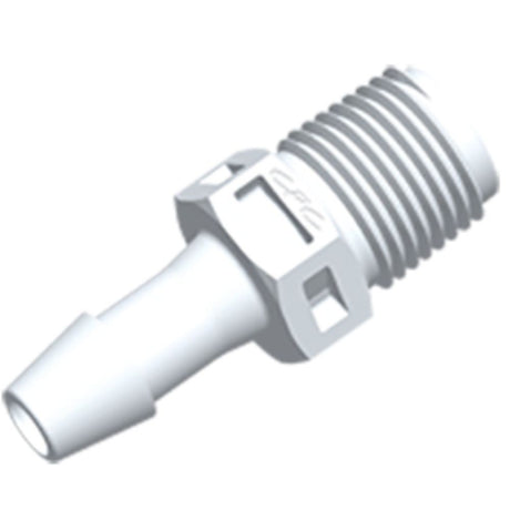 FitQuik Nylon Thread to Tube Straight Fitting - 1/8 NPT to 3/16 ID Barb