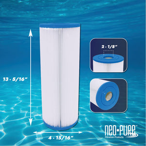 Neo-Pure PS-4P25-AA Pool and Spa Filter 4-15/16" x 13-5/16"
