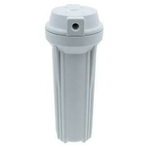 10" Neo-Pure SlimLine Filter Housing White 3/8" No Pressure Relief