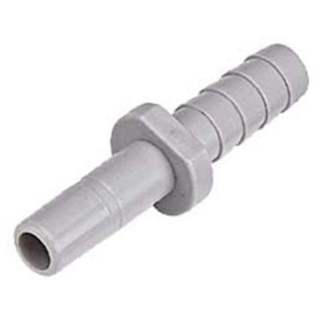 DMfit Stem Barb Straight Connector - 5/16 OD Stem x 3/8 ID Barb