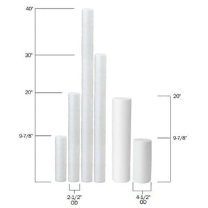 Neo-Pure MB-25300-30 2-1/2" x 30" Polypropylene Sediment Depth Filter 20 Mic