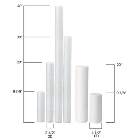 Neo-Pure MB-25300-01-226FN-S 2-1/2" x 30" Polypropylene Sediment Depth Filter 1 Mic