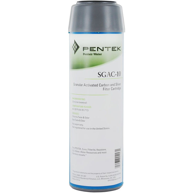 Pentek 155254-43 SGAC-10 Silver-Impregnated GAC Filter